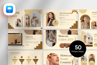 Moroccan Cosmetics Keynote Template